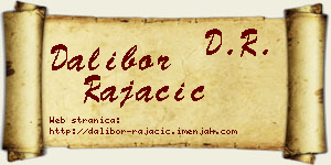 Dalibor Rajačić vizit kartica